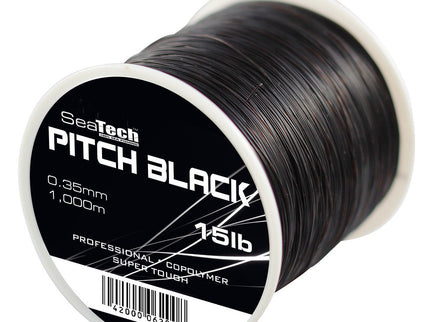SeaTech Pitch Black Super Tough Black Fishing Line