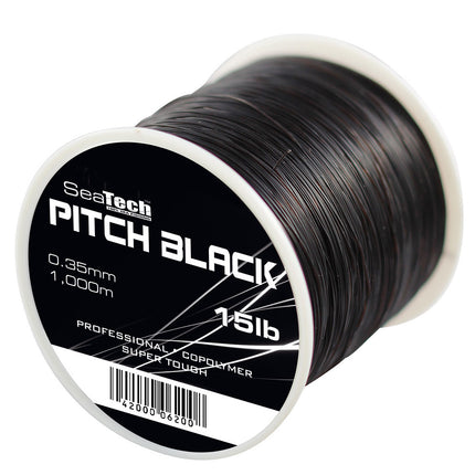 SeaTech Pitch Black Super Tough Black Fishing Line
