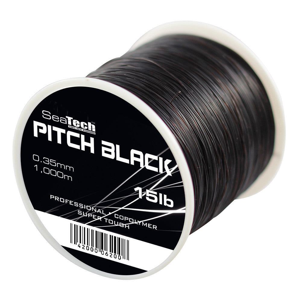 SeaTech Pitch Black Super Tough Black Fishing Line