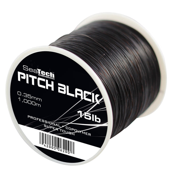 SeaTech Pitch Black Super Tough Black Fishing Line