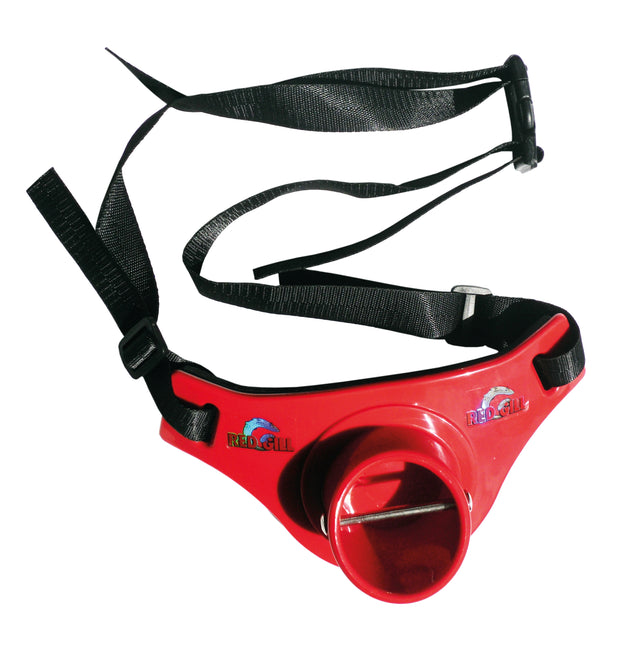 Red Gill Fishing Rod Butt Pad With Gimbal