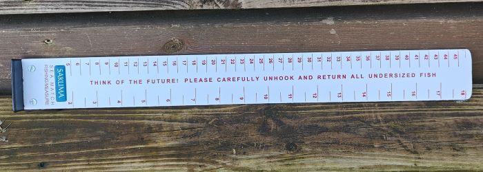 Sakuma Rigid Match Fish Measure Ruler 45cm Length