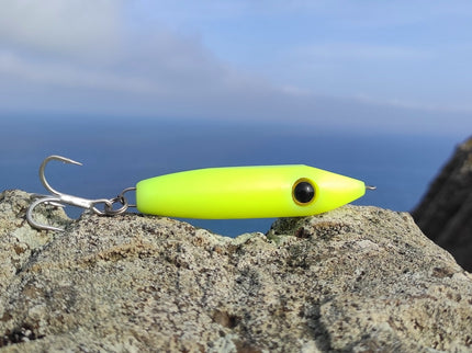 Samson Enticer Minnow Topwater Sub Fishing Lure High Visibility Yellow 15g
