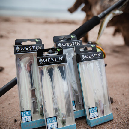 Westin Limited Edition Sandy Andy Jig Bass Fishing Lures Green and Purple Pearlescent Colours