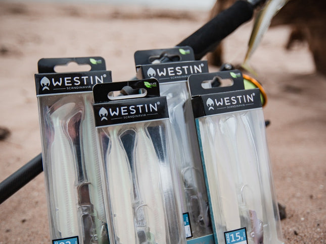 Westin Limited Edition Sandy Andy Jig Bass Fishing Lures Green and Purple Pearlescent Colours