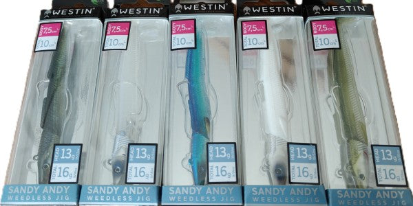 Westin Sandy Andy Weedless Jig Sea Fishing Lures 16g 10cm