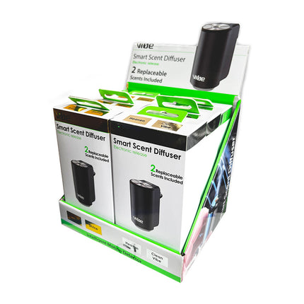 Vibe Smart Car Scent Air Freshener Diffuser - Includes Two Scents