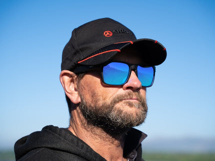 Akios Polarised Blue Lens Fishing Sunglasses