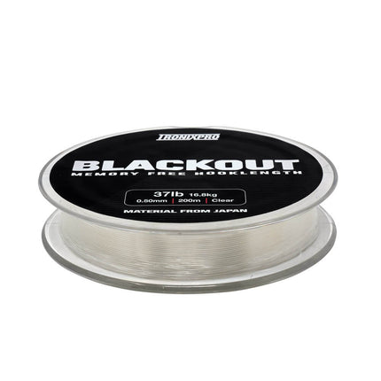 Tronixpro Blackout Memory Free Hook Length Fishing Line Clear 200m Spool