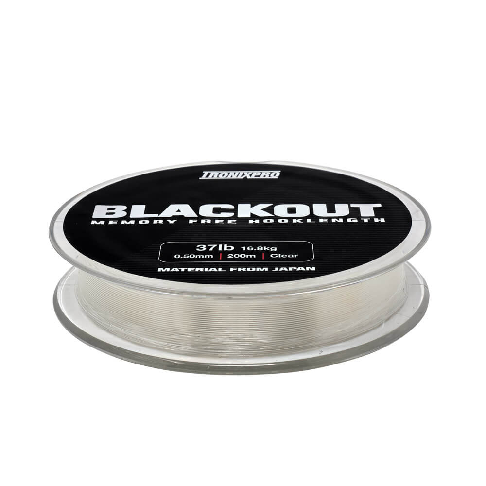 Tronixpro Blackout Memory Free Hook Length Fishing Line Clear 200m Spool