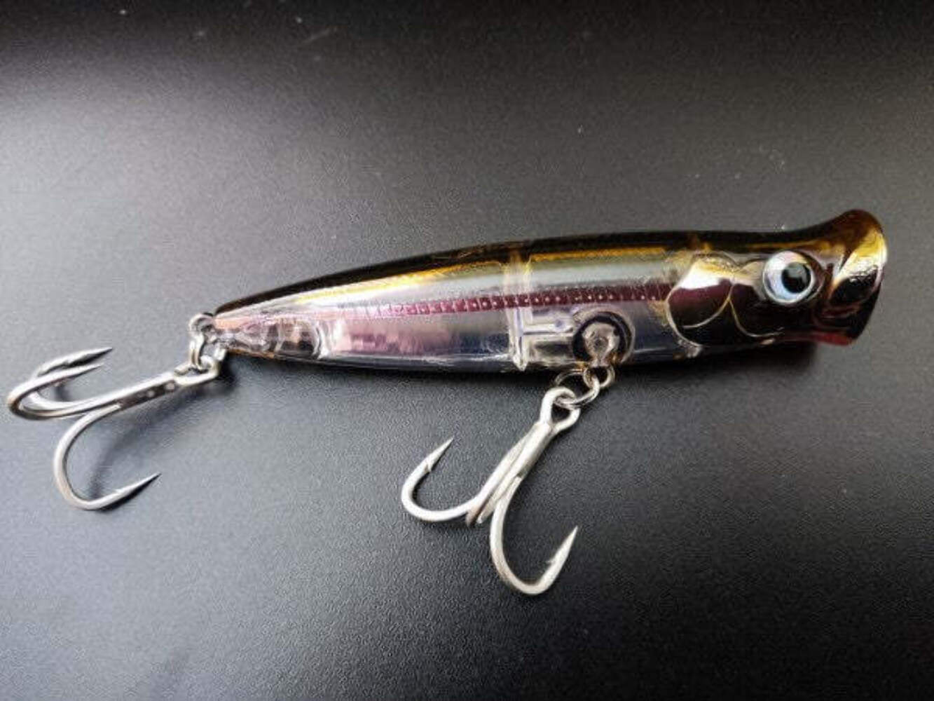 Fishus Lurenzo Ubuntu Surface Popper Bass Fishing Lures 9.5cm 16g