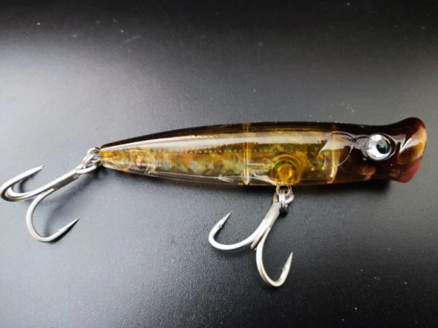 Fishus Lures Ubuntu Surface Popper Bass Fishing Lure 9.5cm 16g