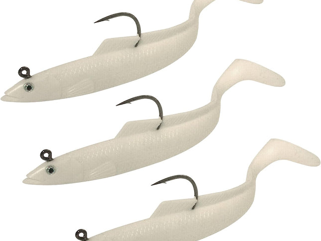 Sidewinder Lures Super Solid Sandeels | 6" | 25g White