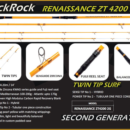 Blackrock Renaissance ZT 4200 2G Twin Tip Surf Fishing Rod