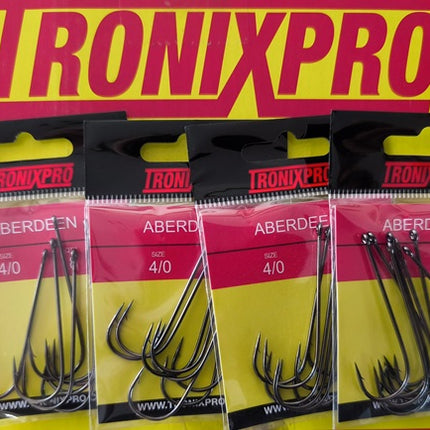 Bulk Buy Tronixpro Sea Fishing Hooks Aberdeen | Size 4/0 | 4 Packs
