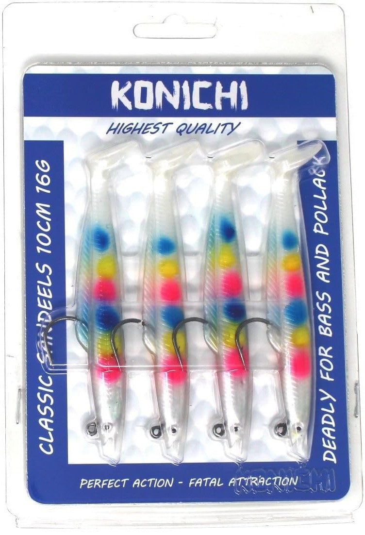 thumbnail image 2 of Combe Lures Classic Sand Eel Saltwater Fishing Lure Combo Pack - 23g, 12cm - For Bass, Pollock, Cod 2 of 3