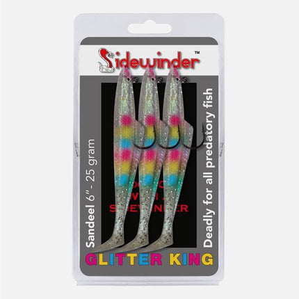 Sidewinder Glitter King Sandeel Fishing Lures