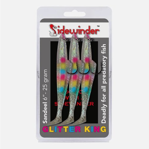 Sidewinder Glitter King Sandeel Fishing Lures