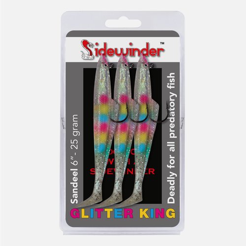Sidewinder Glitter King Sandeel Fishing Lures