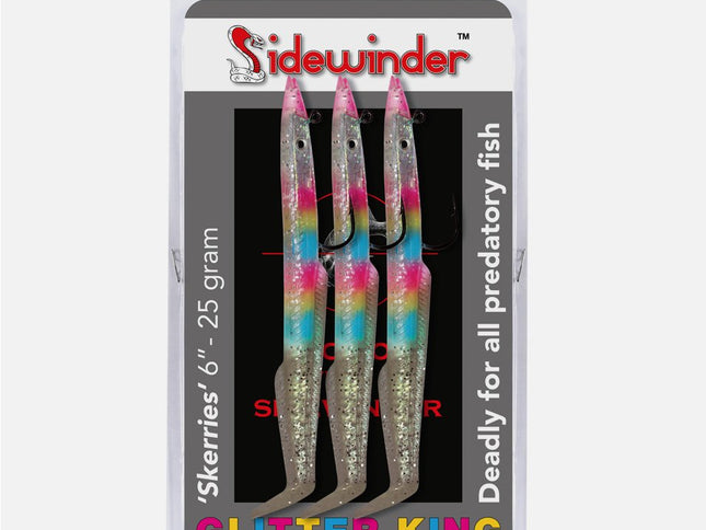 Sidewinder Glitter King Skerries Eel Sandeel Fishing Lures