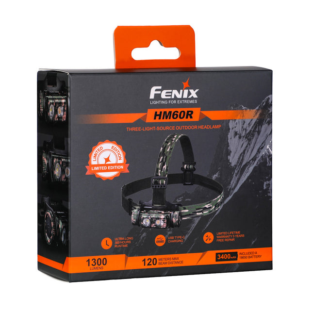 Fenix HM60R Camo Limited Edition Carp Fishing Field Sports Headlamp