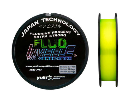 Yuki 5G Fluo Invisible Hi Viz Fishing Line 150m Spools