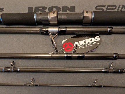 Akios Iron Spin 5 Piece Travel Fishing Rod 11ft 6