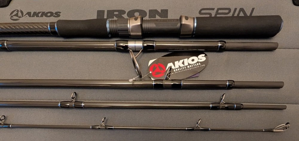 Akios Iron Spin 5 Piece Travel Fishing Rod 11ft 6"