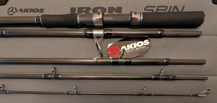 Akios Iron Spin 5 Piece Travel Fishing Rod 11ft 6