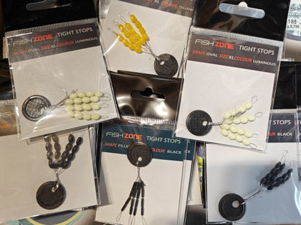 Bulk Buy 30 Assorted Packs Fishzone Line Stops - Ideal For Float Fishing