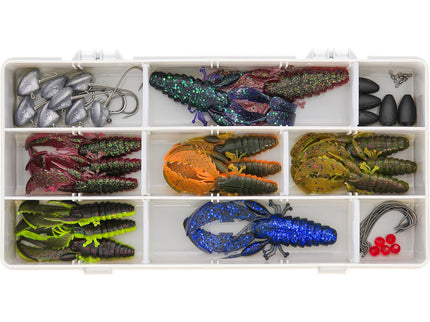 Westin Creaturebait Crecraw Loaded Freshwater Fishing Lure Box 44pcs