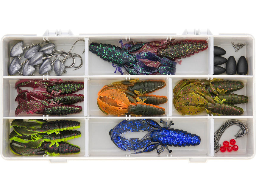 Westin Creaturebait Crecraw Loaded Freshwater Fishing Lure Box 44pcs