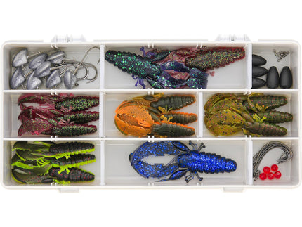 Westin Creaturebait Crecraw Loaded Freshwater Fishing Lure Box 44pcs