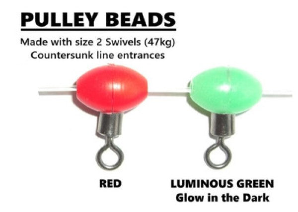 Koike Sea Fishing Pulley Beads - Red Or Luminous Green Colour