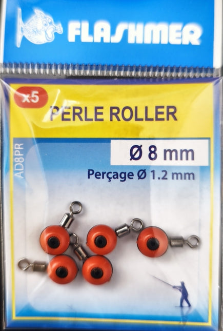 Flashmer Rotary beads And Swivel 8mm 5 Per Pack