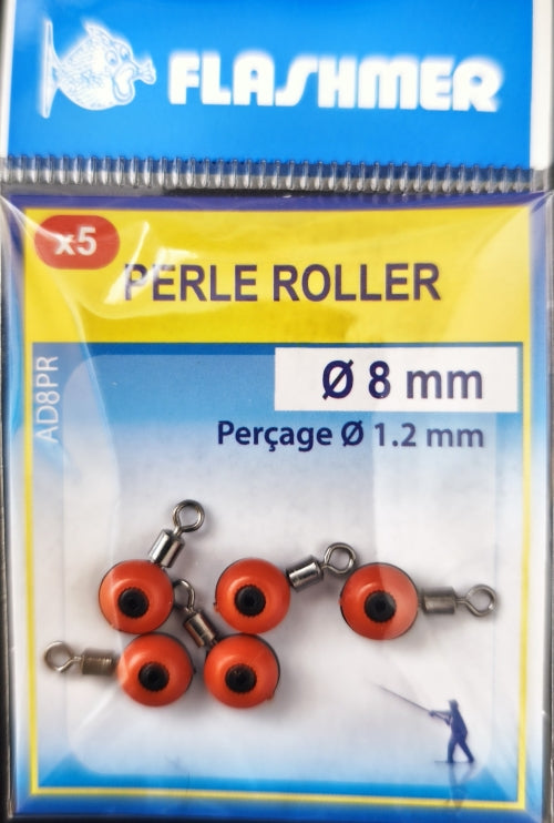 Flashmer Rotary beads And Swivel 8mm 5 Per Pack