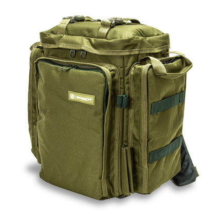 Saber Supra Compact Green Fishing Rucksack