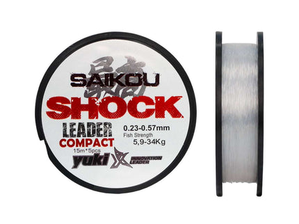 Yuki Saikou Compact Shock Leader Fishing Line 15m x 5 Per Spool