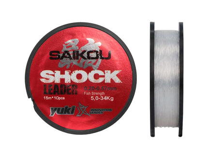 Yuki Saikou Tapered Shock Leader Fishing Line 15m x 10pcs Per Spool 24-86lbs