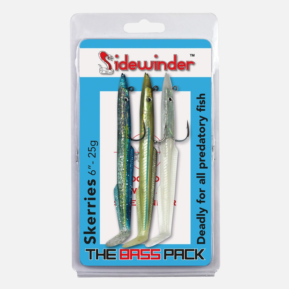 Sidewinder Skerries The Bass Pack Sandeel Fishing Lures