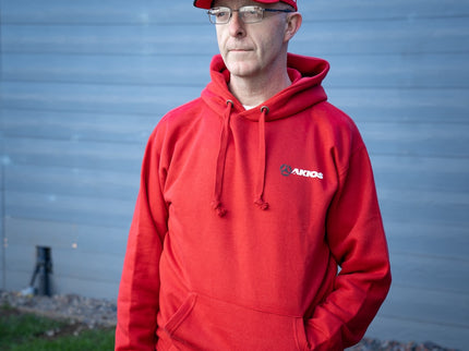 Akios Fishing Hoodie - Red - Various Sizes
