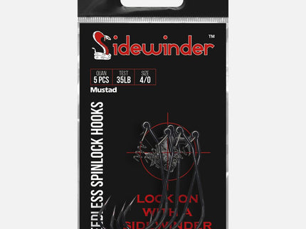 Sidewinder Weedless Spinlock Fishing Hooks