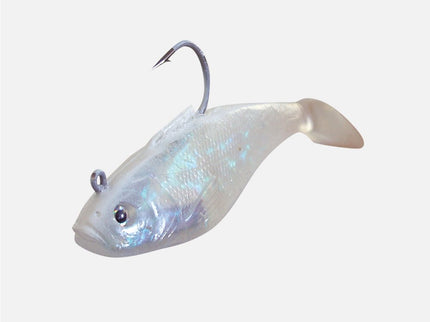 Sidewinder Super Shads Fishing Lures Pearl Colour 3 Per Pack 5