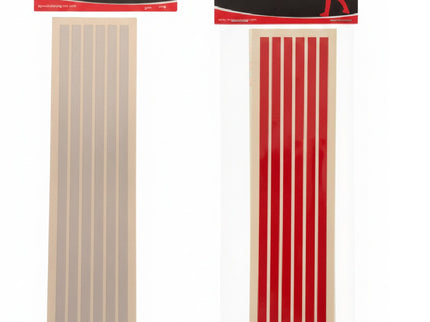 Akios Fishing Rod Reflective Tip Tape - Twin Pack 6 Red and 6 White