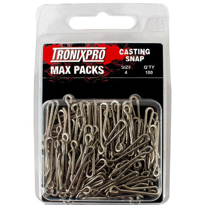 Tronixpro Max Pack Sea Fishing Casting Snap Lead Links - 100 Pieces