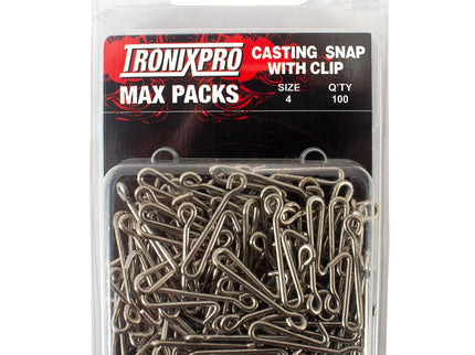 Tronixpro Max Pack Sea Fishing Casting Snap Lead Links with Bait Clip - 100 pieces