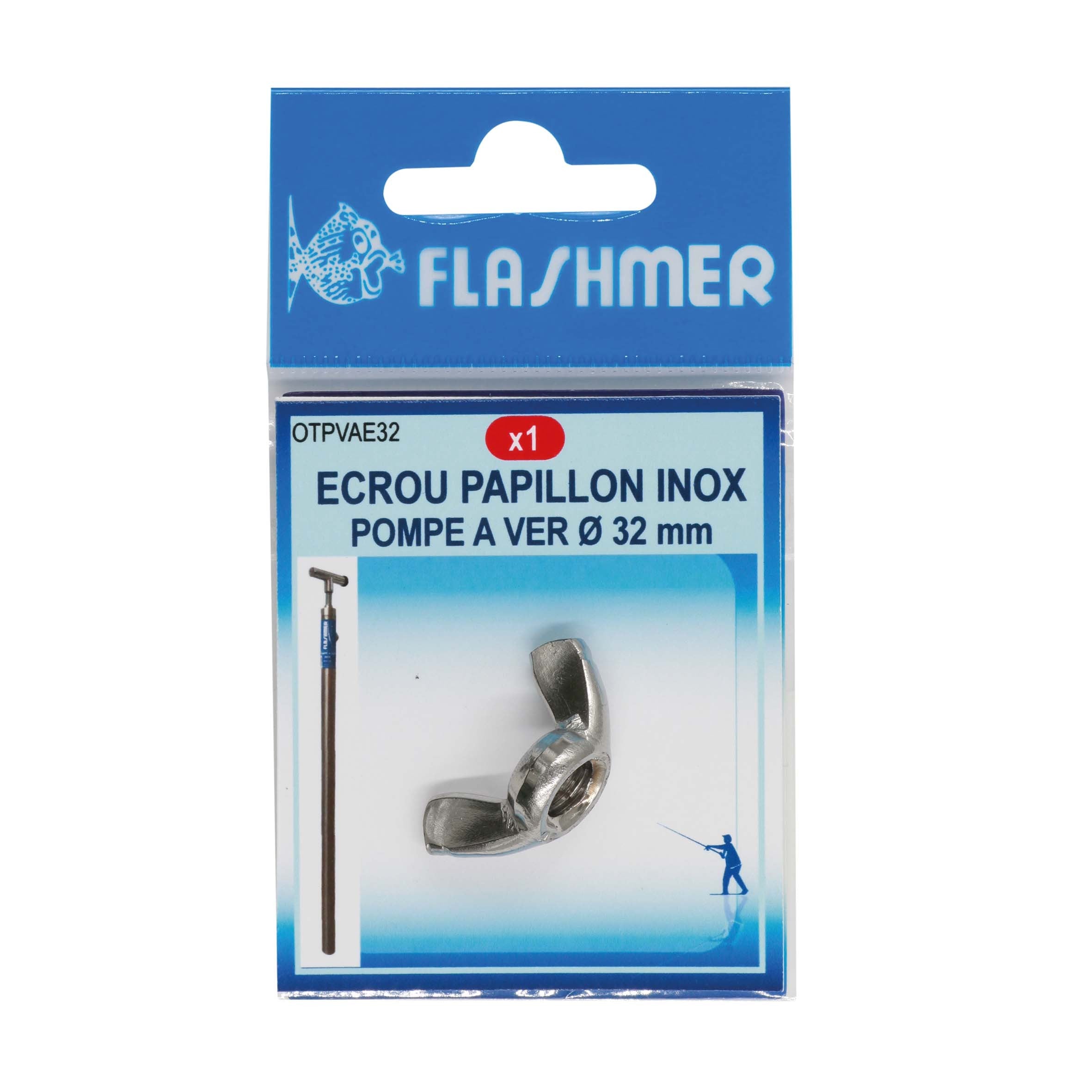 Flashmer Sea Fishing Bait Pump Spares - 50mm - 32mm - Washers Joints Wing Nuts