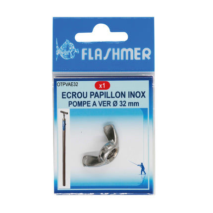 Flashmer Sea Fishing Bait Pump Spares - 50mm - 32mm - Washers Joints Wing Nuts