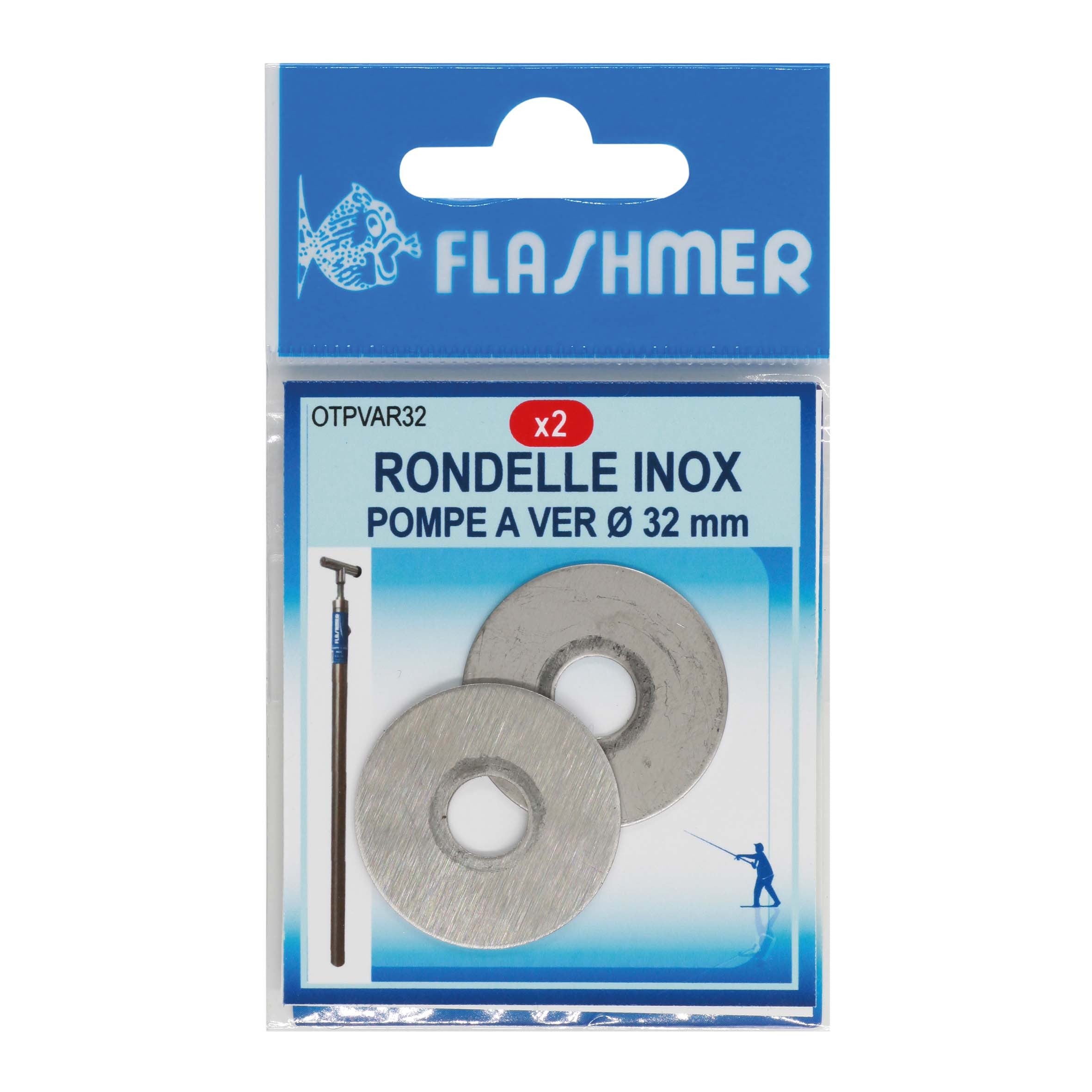Flashmer Sea Fishing Bait Pump Spares - 50mm - 32mm - Washers Joints Wing Nuts