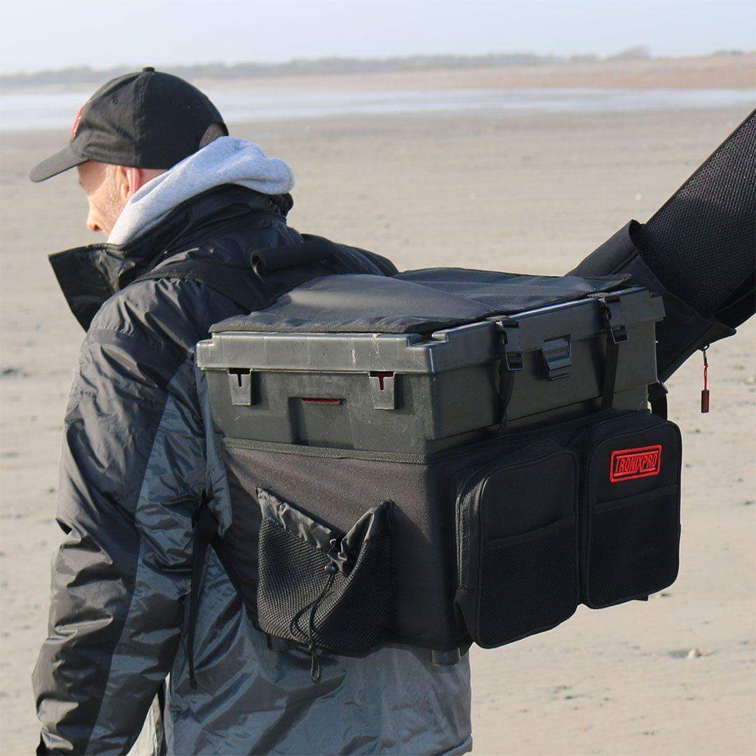 Tronixpro Beach Sea Fishing Seat Box Plus Conversion Rucksack Combo